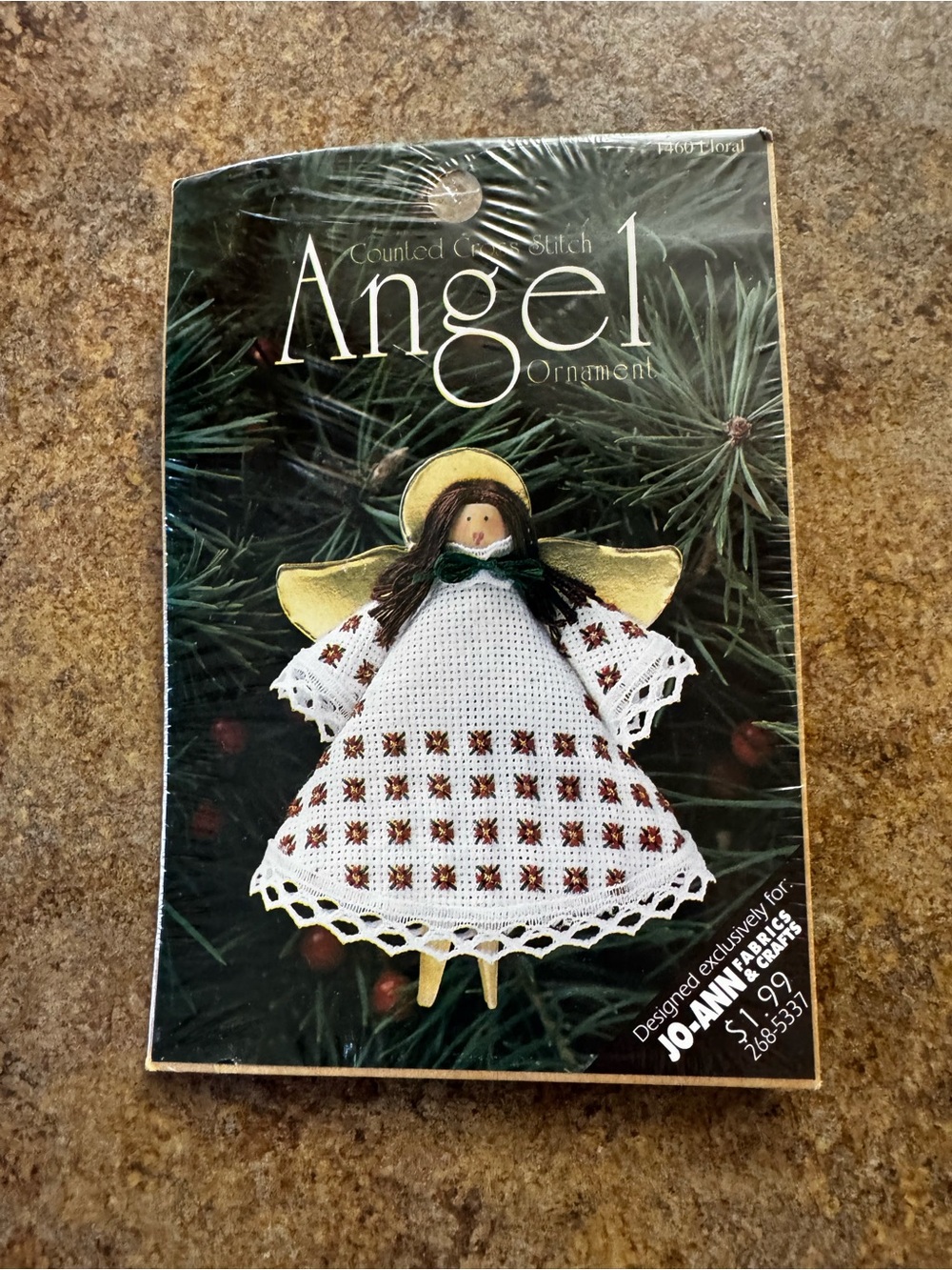 New in Package Counted cross Stitch Angel Ornament